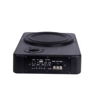 8 pouces 12v 24v sous le siège système de caisson de basses audio de voiture alimenté par Bluetooth 8 "150Watts amplificateur de voiture intégré fermé