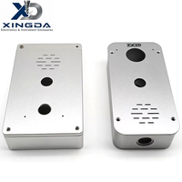Boîtier en aluminium sablé usiné CNC avec aérateur acoustique pour module audio d'interphone de contrôle d'accès, coque de protection
