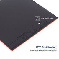 Nouveau caoutchouc haute densité super collant rouge, bleu et noir, approuvé par l'ittf, raquette de ping-pong, tennis de table, caoutchouc professionnel