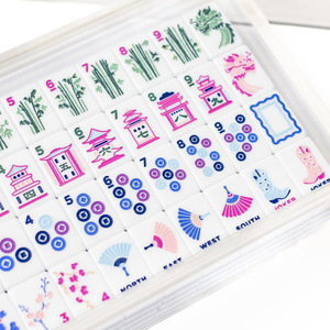 Juego de Mahjong Americano de Lujo, Botas Deluxe y Burbuja Acrílica Personalizada con Grabado, Juego Portátil para <span class=keywords><strong>Casino</strong></span>, Entretenimiento para Adultos - Product Image 5