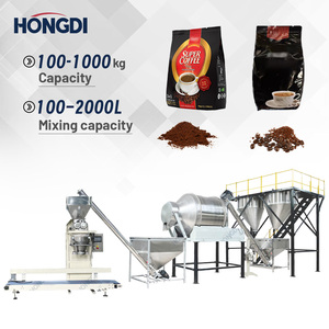 Ligne de mélange automatique haute performance pour poudres plastiques, farine de riz, amidon de maïs, levure chimique, avec système de production de mélange et d'ensachage - Product Image 2