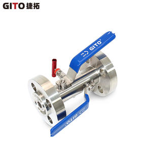 Vanne à boisseau sphérique à bride forgée en acier inoxydable DBB intégrée 3/4'' RJ 1500LB, haute pression, commande manuelle, personnalisable pour l'eau - Product Image 4