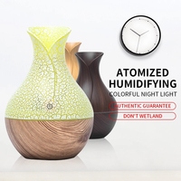 Mini diffuseur de parfum électrique USB 130ml humidificateur d'huiles essentielles d'aromathérapie en bois pour hôtel à la maison avec alimentation 5V
