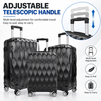 Ensemble de bagages 5 pièces, valise rigide en ABS, avec trousse de toilette, roues pivotantes à 360°, bagages à roulettes, OEM ODM
