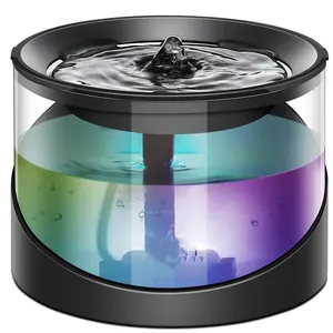 OEM Private Label Super Silencioso LED Luz Dog <span class=keywords><strong>Bowl</strong></span> Dispenser XL Plástico <span class=keywords><strong>Pet</strong></span> Fonte Bebendo para Cães e Gatos - Product Image 1