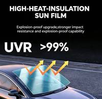 Película de Protección Solar para Ventanas de Automóviles, Nano Cerámica de 2 Capas, Rechazo de Calor UV IRR99%, Fabricante Verificado
