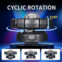 Projecteur LED avancé à six bras motif King Kong pour effets lumineux RGBW, bande LED laser, lampe à contrôle DMX pour discothèque et fête