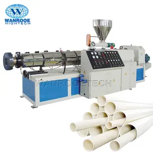 Pvc Wandpaneel Pvc Plaat Product Lijn Plastic Twin Conische Schroeven Extruder Machine