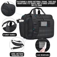 Sacoche tactique pour ordinateur portable résistante à l'eau, sac de voyage messager approuvé par les compagnies aériennes avec sangles MOLLE