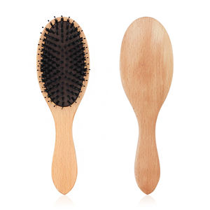 Muestra Gratuita de <span class=keywords><strong>Cepillo</strong></span> para el Cabello de Madera Personalizado con Cojín, <span class=keywords><strong>Cepillo</strong></span> para Masaje del Cuero Cabelludo con <span class=keywords><strong>Cerdas</strong></span> de Jabalí y Madera Natural - Product Image 3