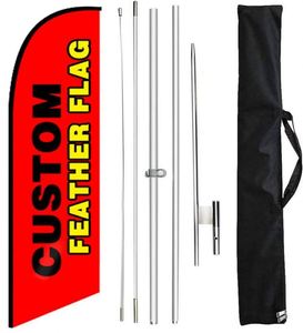 ธงขนนกโพลีเอสเตอร์คุณภาพสูงสำหรับตั้งโชว์กลางแจ้ง พิมพ์ดิจิทัลโฆษณาแบบกำหนดเองได้ทั้งด้านเดียวและสองด้าน - Product Image 6