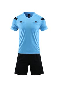 Set di maglie da arbitro di <span class=keywords><strong>calcio</strong></span> a più colori <span class=keywords><strong>pantaloncini</strong></span> da <span class=keywords><strong>calcio</strong></span> <span class=keywords><strong>con</strong></span> <span class=keywords><strong>tasche</strong></span> traspiranti kit da uomo fischietto magliette - Product Image 2