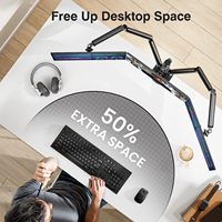Support de fixation triple moniteur robuste avec inclinaison à 90° et support pour écrans jusqu'à 32 pouces en stock pour une configuration multi-écrans efficace