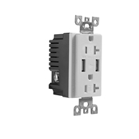 Prise murale intelligente à 6 sorties USB standard américaines, 10A, à tension stabilisée, pour salon et chambre à coucher