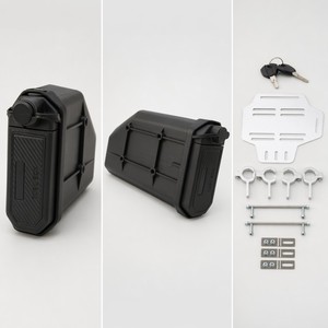 Caja de Herramientas Lateral para Motocicleta, Caja de Almacenamiento de ABS y Aluminio, Impermeable y con Cerradura, para CFMOTO 800MT 800MT-<span class=keywords><strong>X</strong></span> <span class=keywords><strong>ADV</strong></span> <span class=keywords><strong>Adventure</strong></span> Touring, Negra - Product Image 5