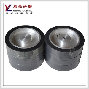 12 pouces en caoutchouc Contact meule acier inoxydable métal roue de <span class=keywords><strong>polissage</strong></span> en plastique <span class=keywords><strong>aluminium</strong></span> dynamitage médias 70A grain abrasif - Product Image 5
