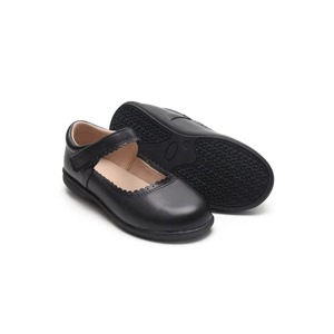 Babyhappy Factory Cheap Price Kids Black School Shoes Formal <b>Flat</b> Mary Jane Student Leather Student Shoes - Product Image 5