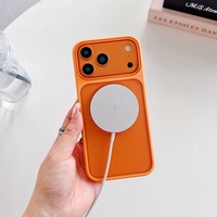 Coque de téléphone magnétique mate avec support rotatif à 360° pour iPhone 17 Pro Max, coque hybride antichoc avec béquille pour iPhone 18 16 15