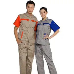 OEM style suit Workwear For Men and women Custom polyester Cotton fabric for workwear jacket and pants