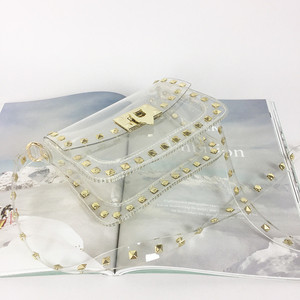 Nuova estate <span class=keywords><strong>borchie</strong></span> piccola borsa Innovativi Promozionali a buon mercato trasparente delle signore di modo del pvc di plastica Della Borsa - Product Image 3