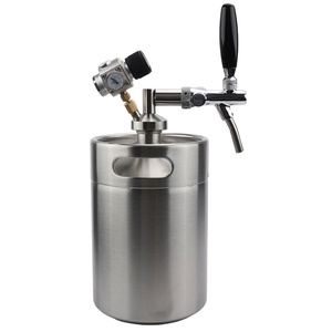 Mini dispensador <span class=keywords><strong>de</strong></span> barril Growler <span class=keywords><strong>casero</strong></span> <span class=keywords><strong>de</strong></span> 5 litros con <span class=keywords><strong>grifo</strong></span> y regulador <span class=keywords><strong>de</strong></span> CO2 - Product Image 1