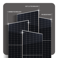Type P de qualité A 465W 460W 455W 450W Panneaux solaires Cadre en alliage d'aluminium anodisé argenté Module facial mono 182 demi-cellule