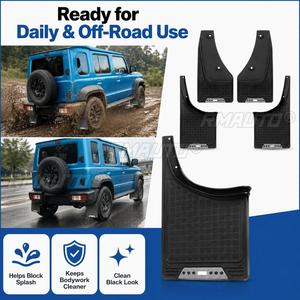 StarNav Pour Suzuki Jimny 2019-2026 Accessoires Auto Bavettes Anti-éclaboussures Avant et Arrière Garde-boue Ensemble 3 Portes 5 Portes - Product Image 6