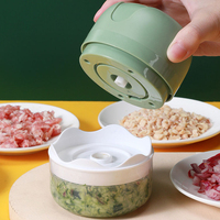 Mini hachoir à viande électrique multifonction sans fil Usb Portable Ail & Ginger Masher 250mL Home Kitchen Vegetable Crusher