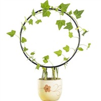 Plantes en pot grimpantes en forme de cœur, fait à la main, Support de plantes de jardin, de légumes, en métal, en forme de cœur, rond, DIY, bricolage