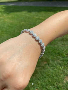 Nuevas Pulseras de Aleación con Dijes Personalizados, Cierre de Caja Unisex, Joyería de Boda Moderna, Venta al por Mayor, Estilo Hip Hop Lujoso, Moissanita de 10 CT - Product Image 2