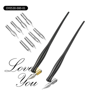 Pluma de inmersión de caligrafía en inglés, soporte de Punta 2 en 1, pluma de inmersión con escritura, pluma de inmersión antigua - Product Image 1