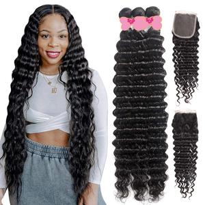 12A Cheveux humains vierges brésiliens lisses et soyeux, mèches alignées sur la cuticule pour un aspect naturel avec fermeture en dentelle 4x4 5x5 incluse - Product Image 2