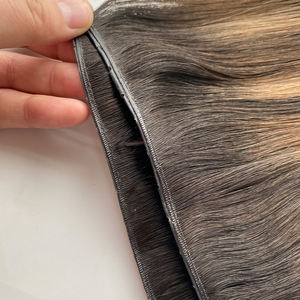 Capelli Europei Remy Super Double Drawn Pronti per la Spedizione, Trama Singola Invisibile con Foro a Farfalla, Capelli Genius con Colori Balayage Trendy - Product Image 6