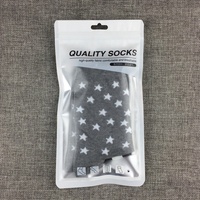 Chaussettes givrées semi-transparentes imprimées de logo personnalisé de haute qualité Emballage Ziplock avec fermeture à glissière pour l'alimentation et le café