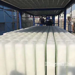 Kingwell hielo máquina de fabricación de Bloques vendidos en uganda/África del Sur/DR congo 1 tonelada de 2 toneladas 3 ton Venta caliente con descuento