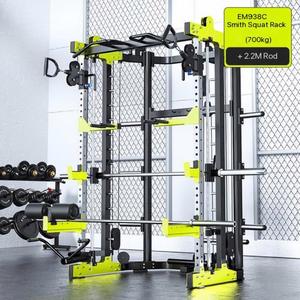 Rack de Sentadillas Comercial de Acero para Gimnasio en Casa con Máquina Smith Multifuncional Negra Ecológica 245kg al por Mayor - Product Image 4