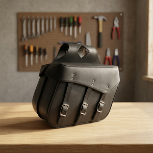 Juego de alforjas de cuero de aluminio duradero para motocicleta, bolsa de viaje para motocicleta con características de equipaje - Product Image 2