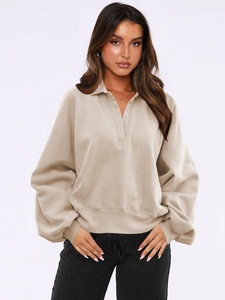 Felpa da donna con cappuccio Casual con Logo personalizzato stampata in bianco felpa da ragazza con scritta in bianco - Product Image 5