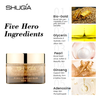 Crème de Jour au Ginseng et Perle d'Or, Soin de Luxe à l'Or, Protection Antioxydante, Raffermit la Peau, Disponible en OEM