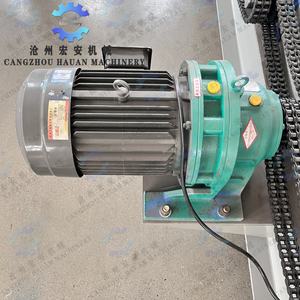 Machine à poutres pour rayonnages d'entrepôt HAUAN avec coupe à la scie volante et soudage laser, contrôlée par PLC, dotée d'un moteur à engrenages et d'un moteur. - Product Image 5