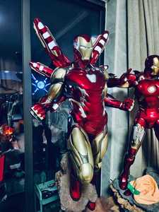 Modèle miniature Iron Man pour la décoration de la maison, collection MK85 MK7, <span class=keywords><strong>figurine</strong></span> en résine Iron Man, artisanat - Product Image 1