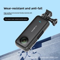 Insta360 X3 PC Accessoires Durables Portables pour Caméra Sportive Panoramique : Protection d'Objectif, Étui Miroir d'Extension, Boîtier pour Sports d'Action