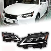 Phares LED compatibles avec Lexus GS 2012-2014, projecteur triple, feux diurnes directionnels séquentiels, noir fumé