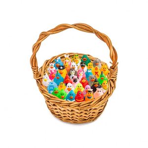 Patitos de Baño Flotantes de Goma/Vinilo de 2 Pulgadas con Logotipo y Color Personalizados, Juguetes de Seguridad para Bebés, Regalos Promocionales para Empresas OEM - Product Image 1