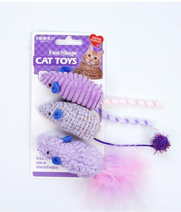 3-pack realistische muis-kattenspeelgoed met kattenkruid, zacht pluche kauwspeelgoed, verjaardagscadeau, kattenpret binnenshuis, hondenaccessoires, huisdierkleding - Product Image 3