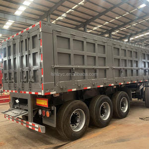 Prix d'usine Remorque complète personnalisée 3 4 5 essieux Remorque de chargement Barre de tirage Remorque à vendre à déchargement latéral Prix bon marché en stock - Product Image 2