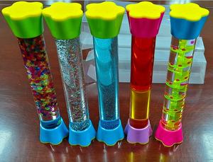 زجاجة مهدئة جديدة بسائل حركي على شكل مخلوقات بحرية عائمة، لعبة أطفال بمؤقت سائل حركية فيديت حسي مع خاصية التوحد - Product Image 2