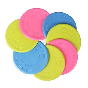 Custom Natural Rubber Floating Flying Saucer Dog Flying Disc Durable Dogs Toys Dog Frisby For Puppy Training