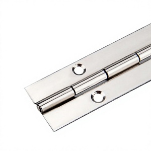 Bisagras de Piano Continuas de Acero Inoxidable de Alta Resistencia Industrial, Bisagras Invisibles para Puertas con Cierre Automático, Acabado Cepillado, 4 Tornillos - Product Image 3