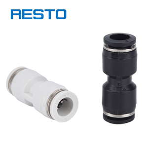 Пневматические фитинги RESTO PU, быстроразъемные двухходовые соединители для трубок 4/10/6/8/12/16 мм, комплектующие для пневматических систем - Product Image 3